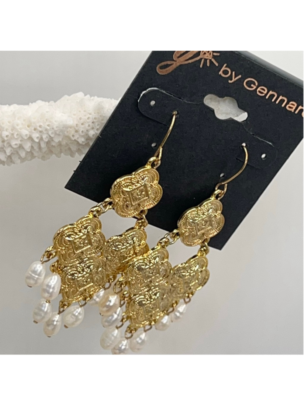 Gennaro gold chandelier earrings